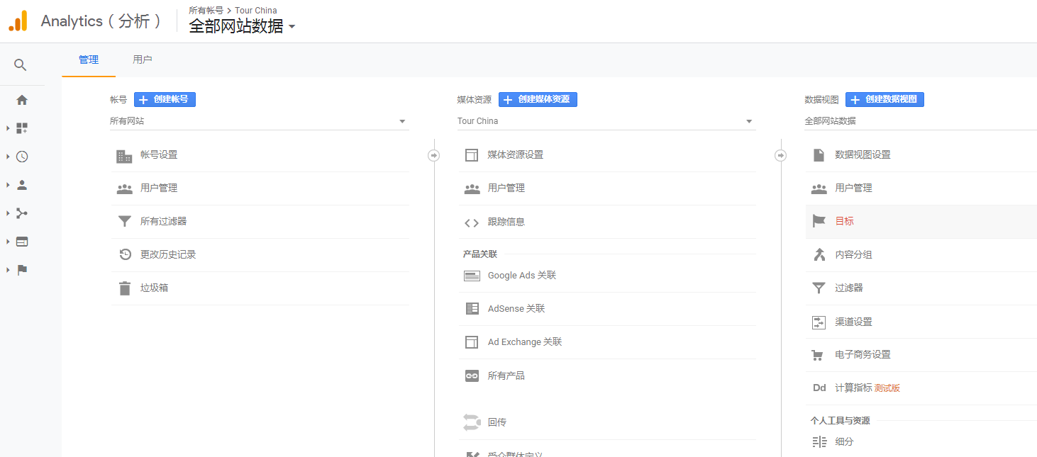 Google分析设置